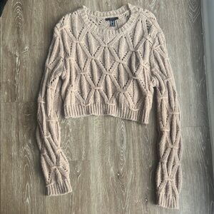 Forever 21 Women's Beige Knit Sweater size XL